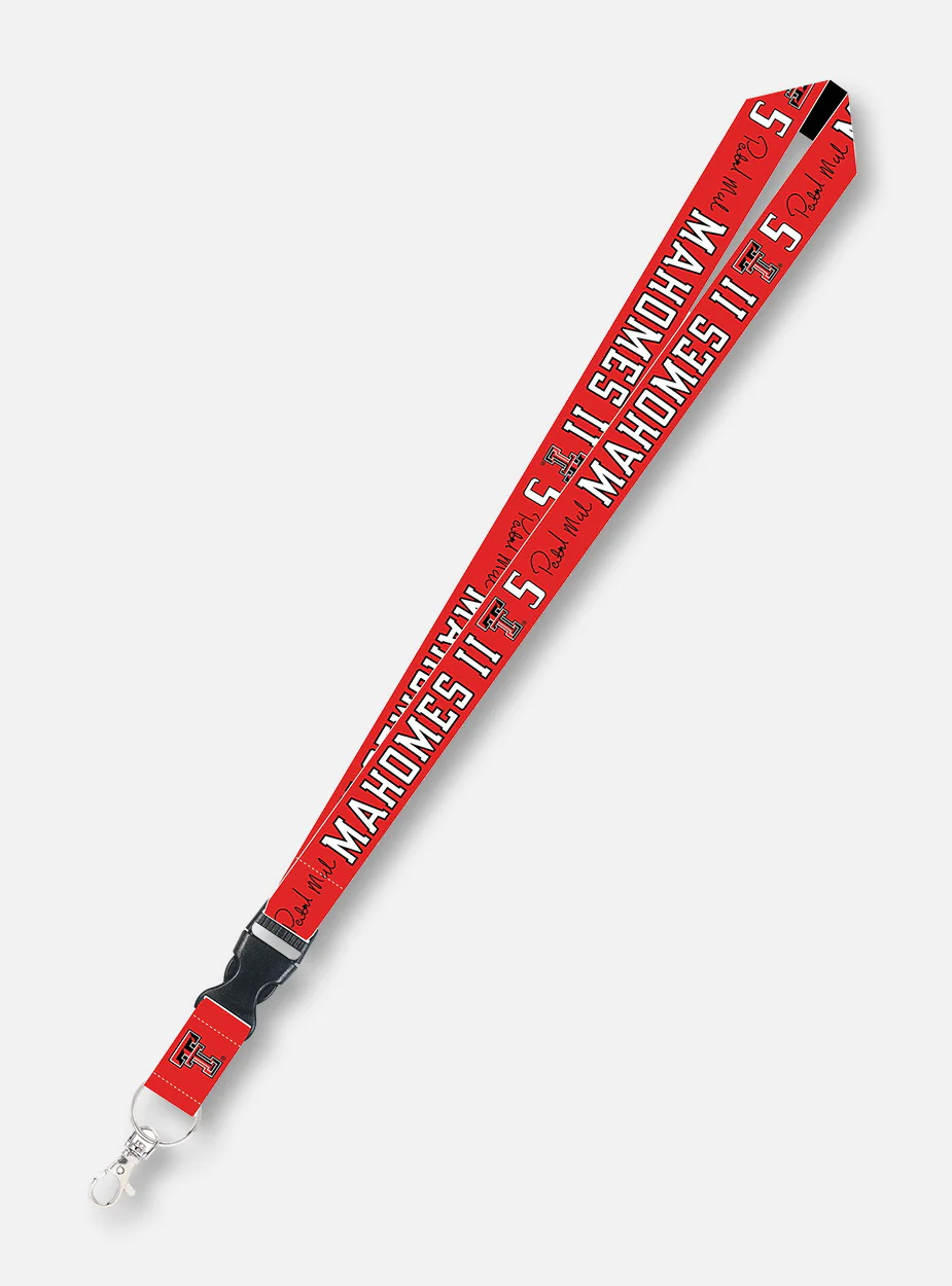 Texas Tech Red Raider Patrick Mahomes II Lanyard With Buckle