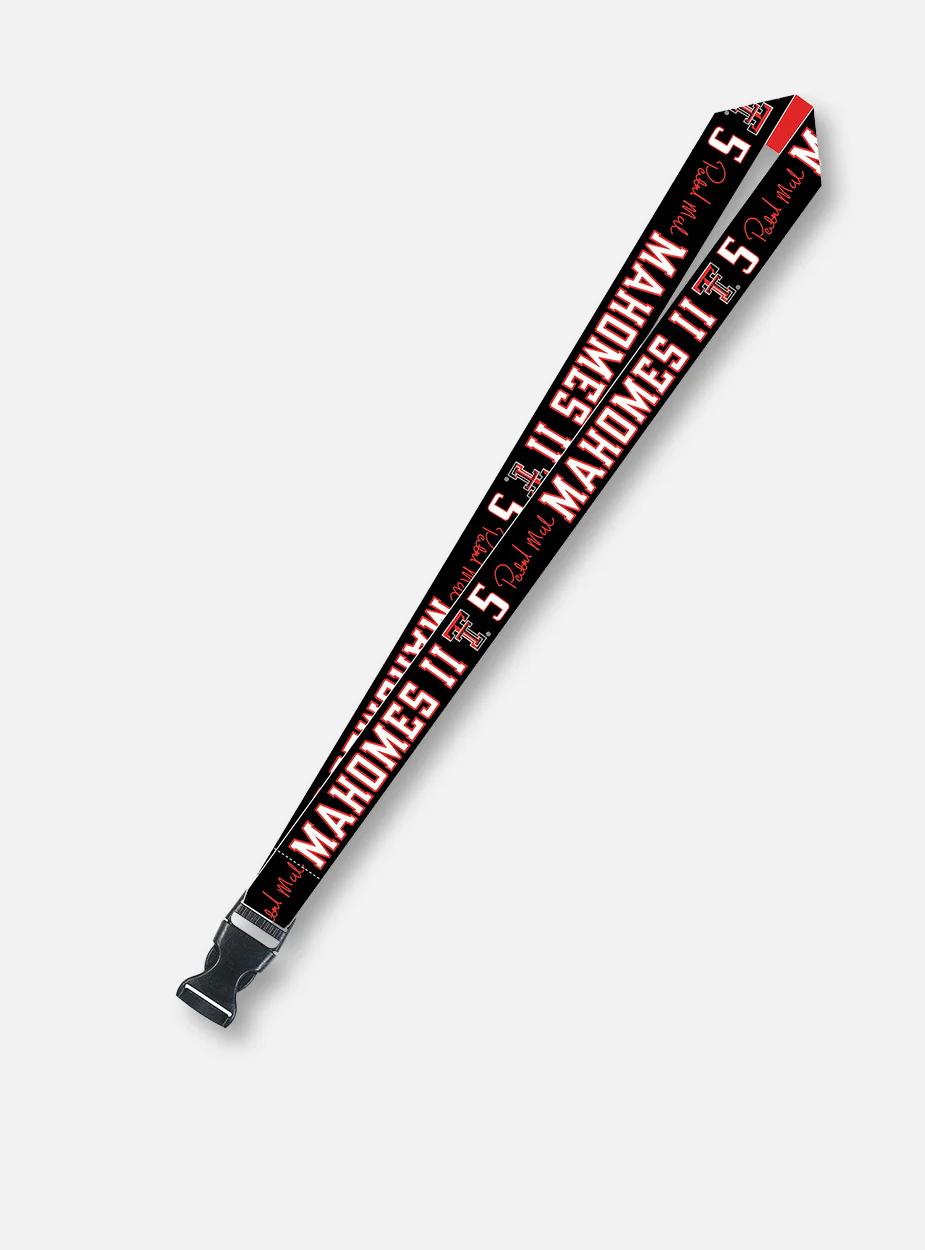 Texas Tech Red Raider Patrick Mahomes II Lanyard With Buckle - Image 2