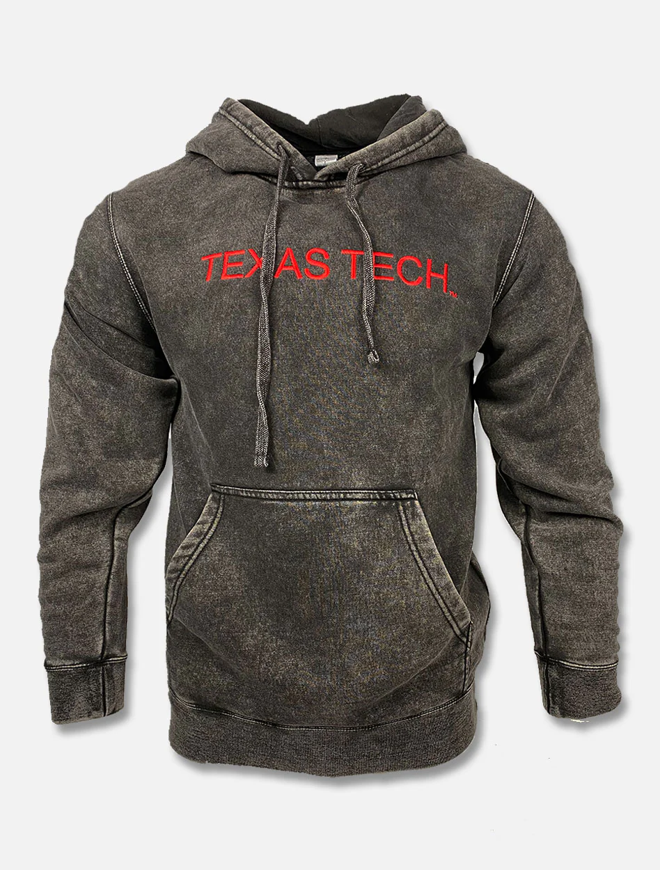 Texas Tech Red Raiders "Acid Rock" Red Embroidered Mineral Wash Hoodie