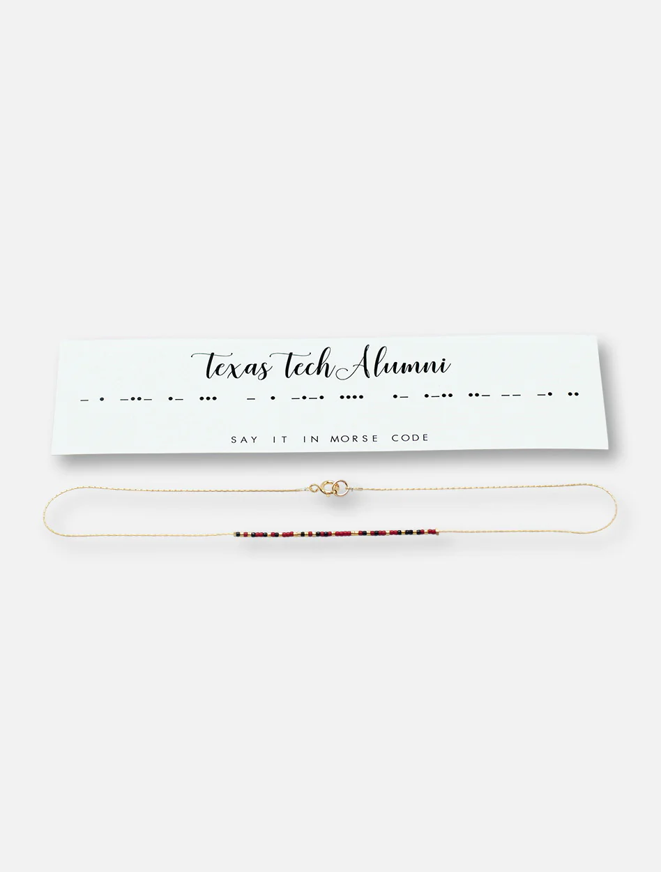 Texas Tech Red Raiders "Alumni" Morse Code Necklace - Image 2