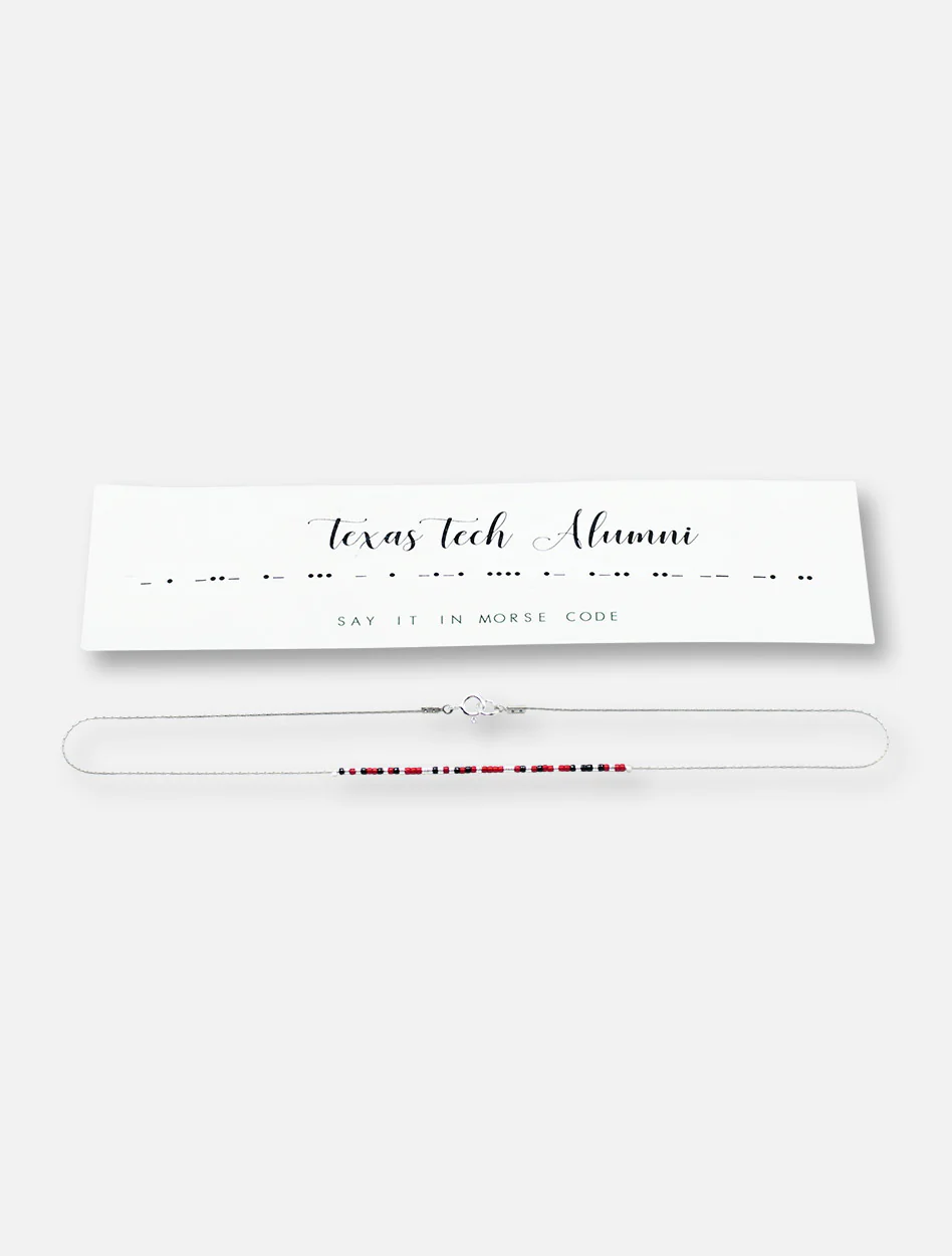 Texas Tech Red Raiders "Alumni" Morse Code Necklace - Image 5
