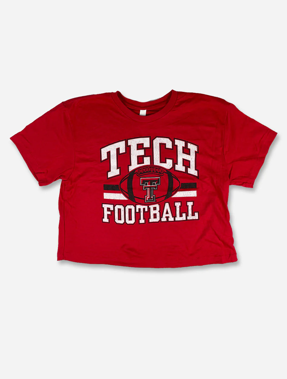 Texas Tech Red Raiders "Big Baller" Puff Football Crop Top