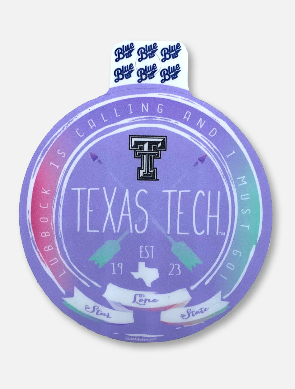 Texas Tech Red Raiders Black and White Double T "Aspired" Decal