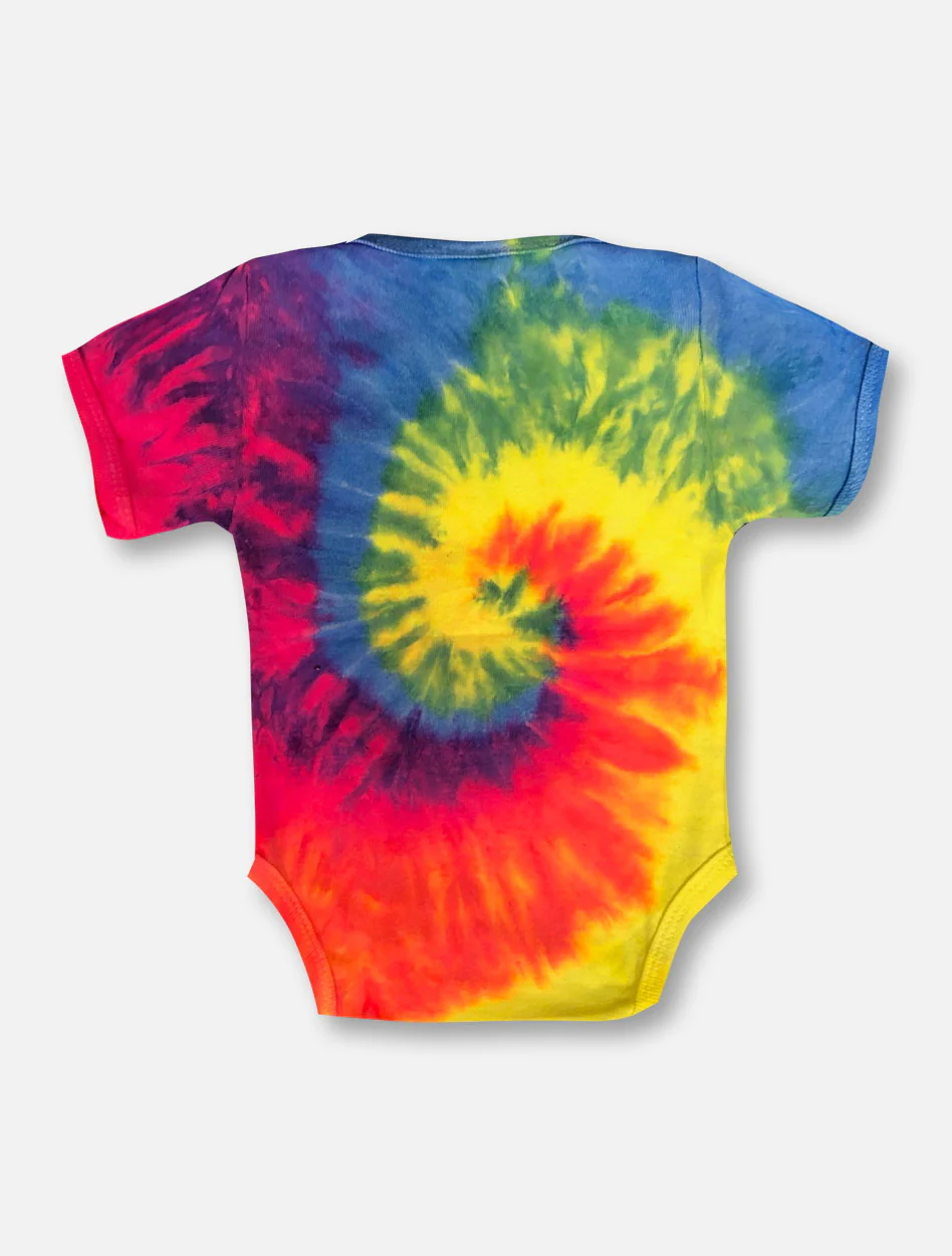 **Texas Tech Red Raiders Black and White Double T Tie Dye INFANT Onesie - Image 2