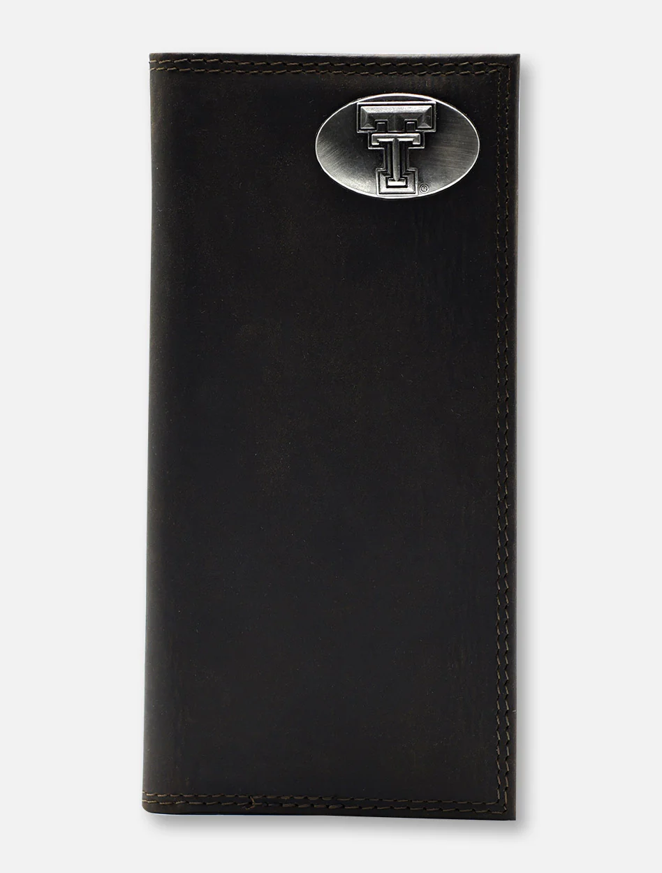 Texas Tech Red Raiders Brown Crazy Horse Leather Roper with Double T Wallet