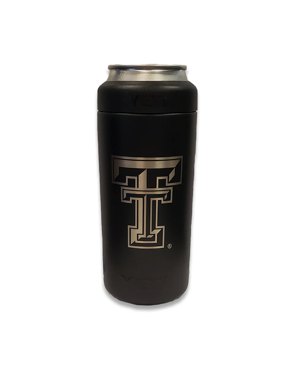 Texas Tech Red Raiders Double T 12 oz Slim Can Insulator - Image 3