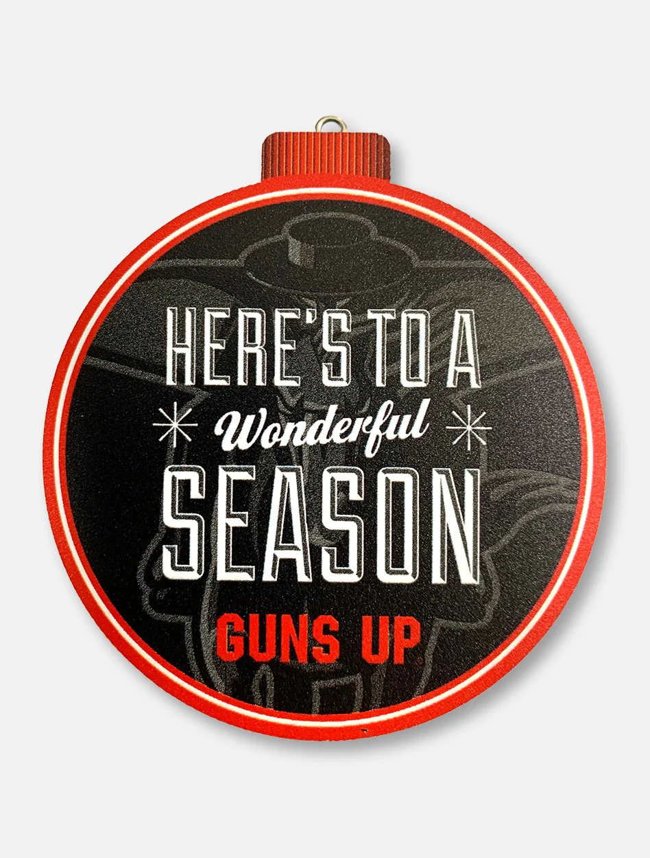 Texas Tech Red Raiders Double T 3D Masked Rider Ornament - Image 2