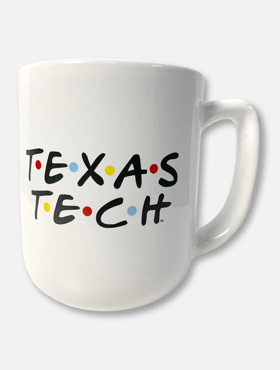 Texas Tech Red Raiders Double T Coffee Mug With Multi-Colored Dots - Image 3