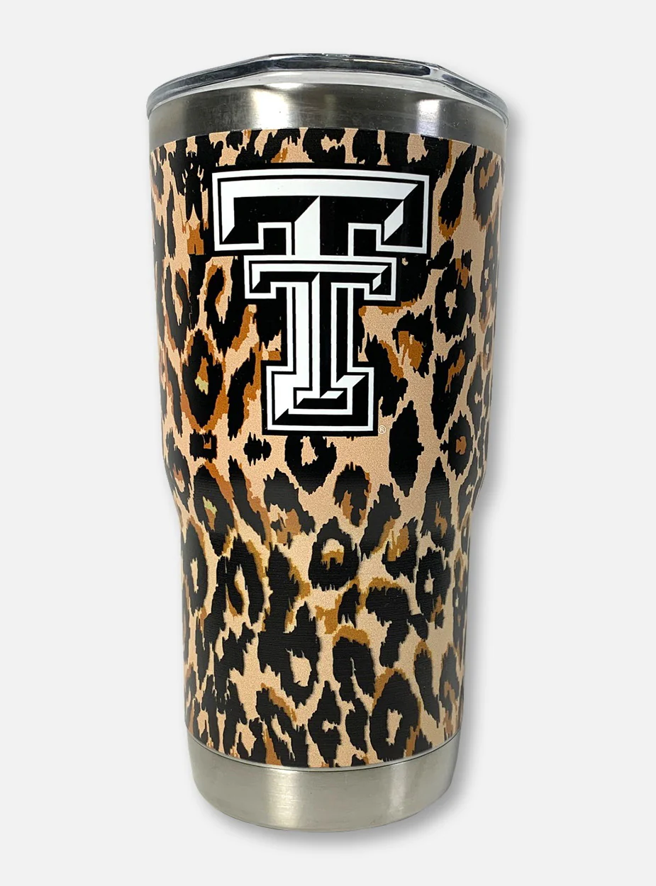 Texas Tech Red Raiders Double T Leopard 20 Oz Travel Tumbler
