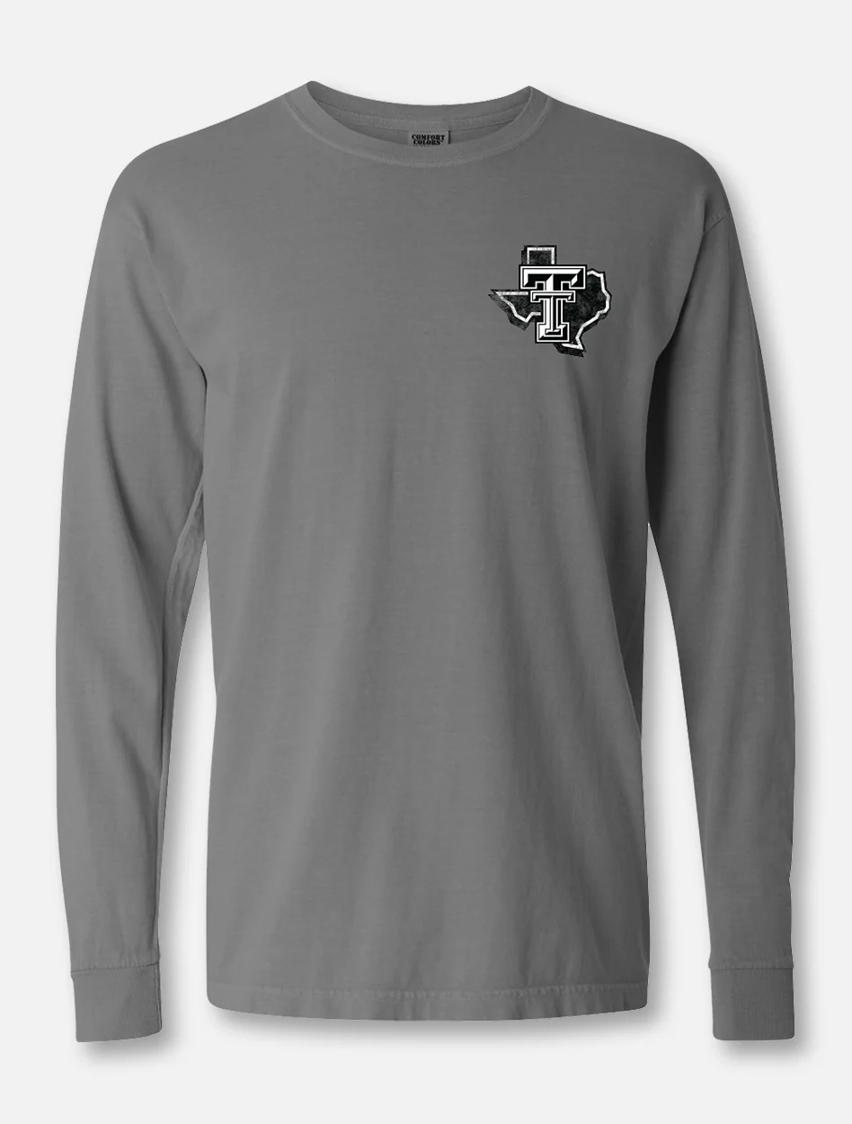 Texas Tech Red Raiders Double T "Postal Service" Grey Long Sleeve T-Shirt - Image 2