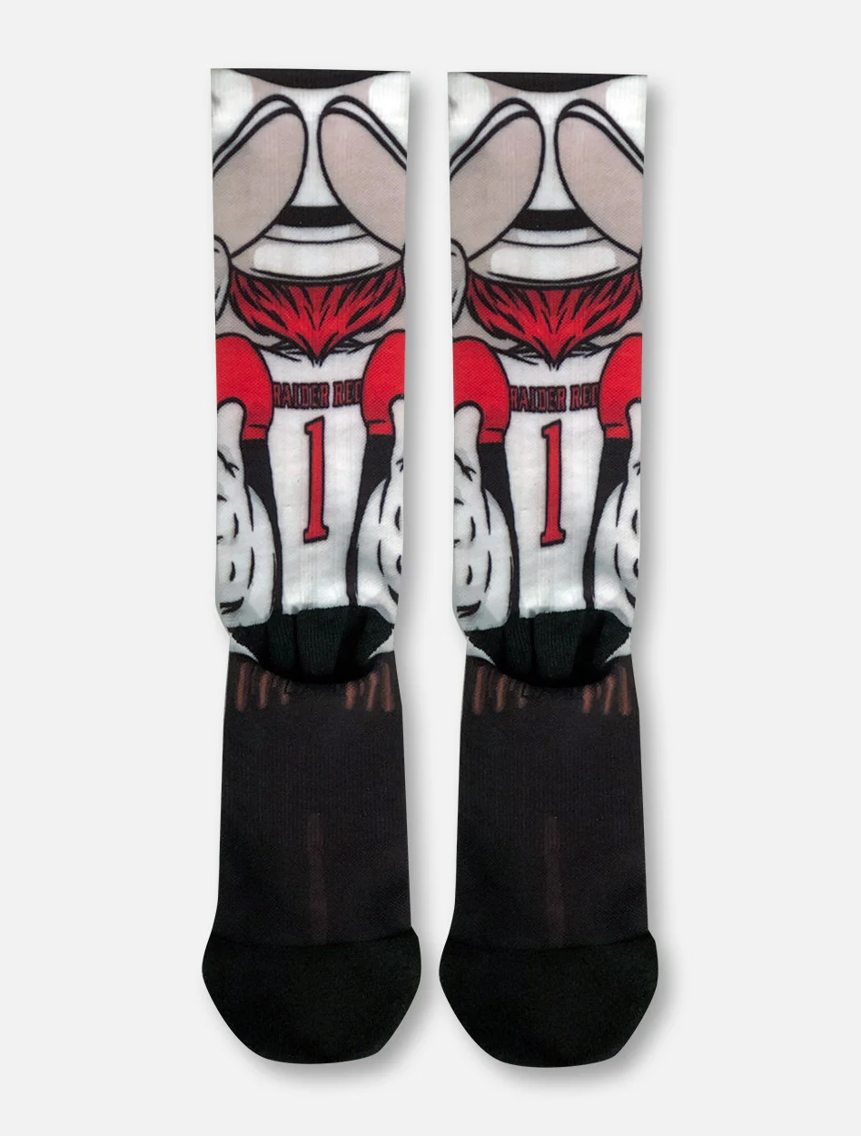 Texas Tech Red Raiders Double T Raider Red "HyperOptic" Socks - Image 2