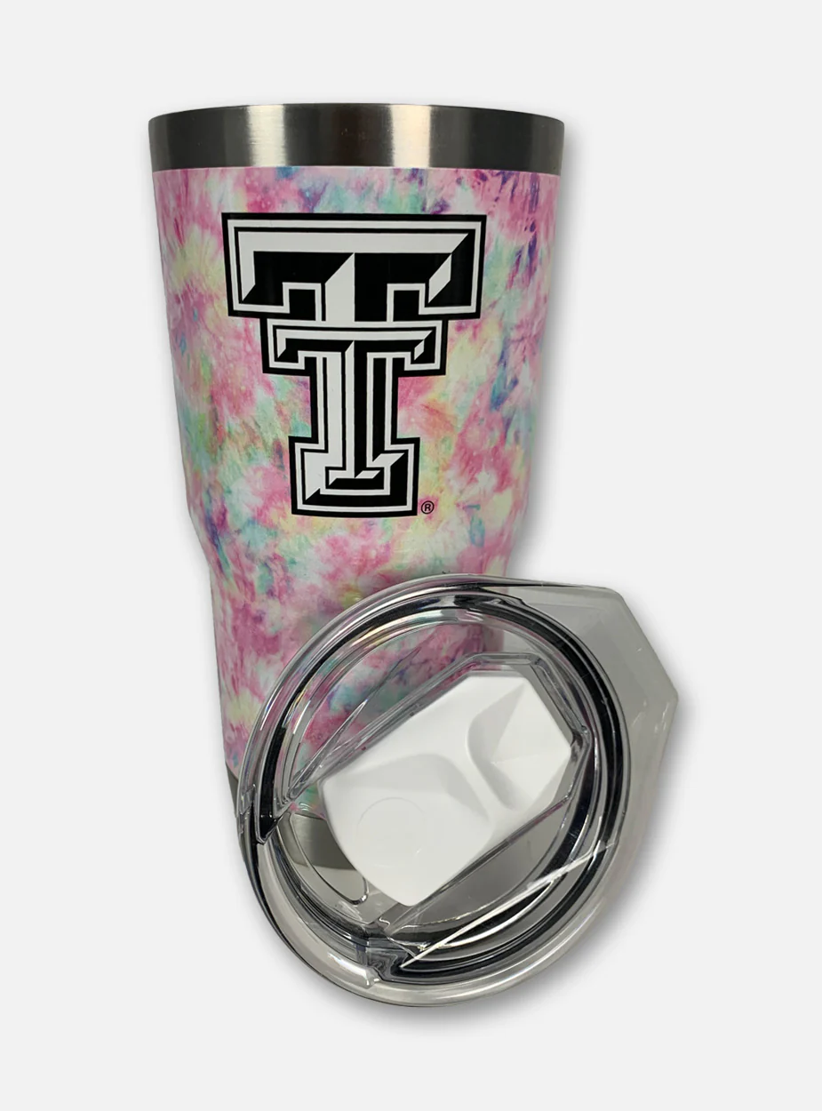 Texas Tech Red Raiders Double T Tie Dye Double Walled 20 oz Travel Tumbler - Image 2
