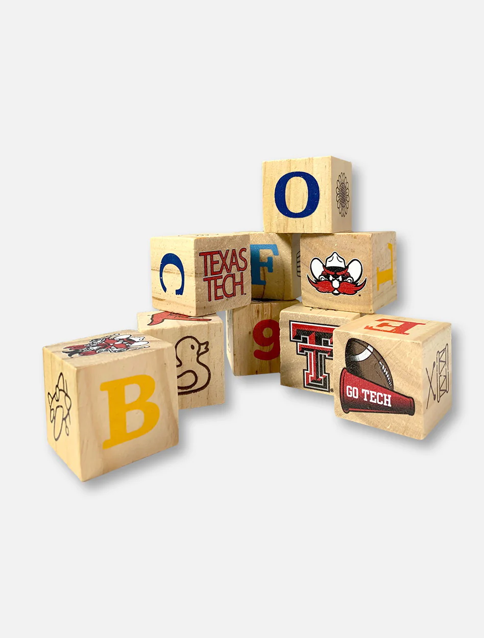 Texas Tech Red Raiders Double T Wooden Block Set