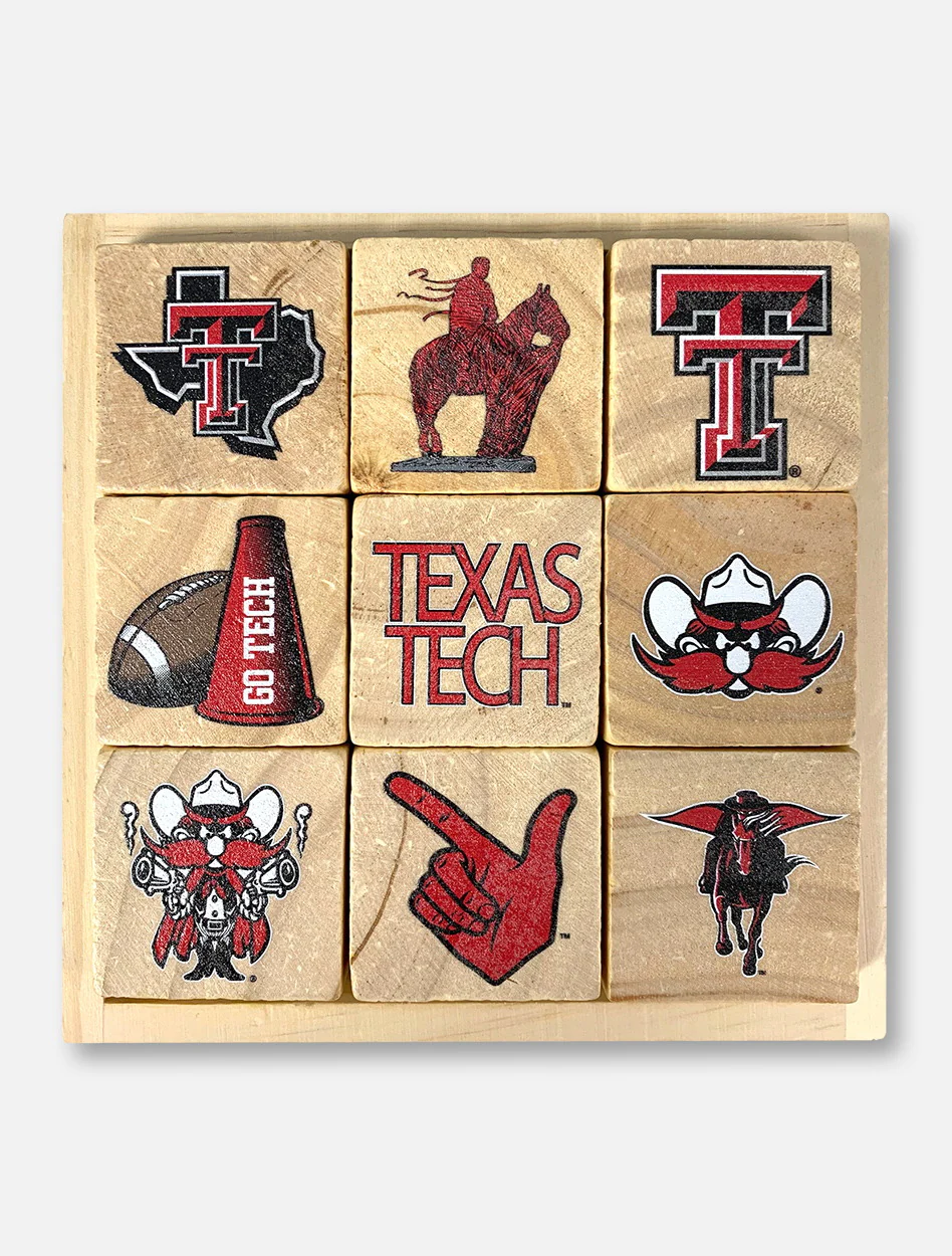 Texas Tech Red Raiders Double T Wooden Block Set - Image 2