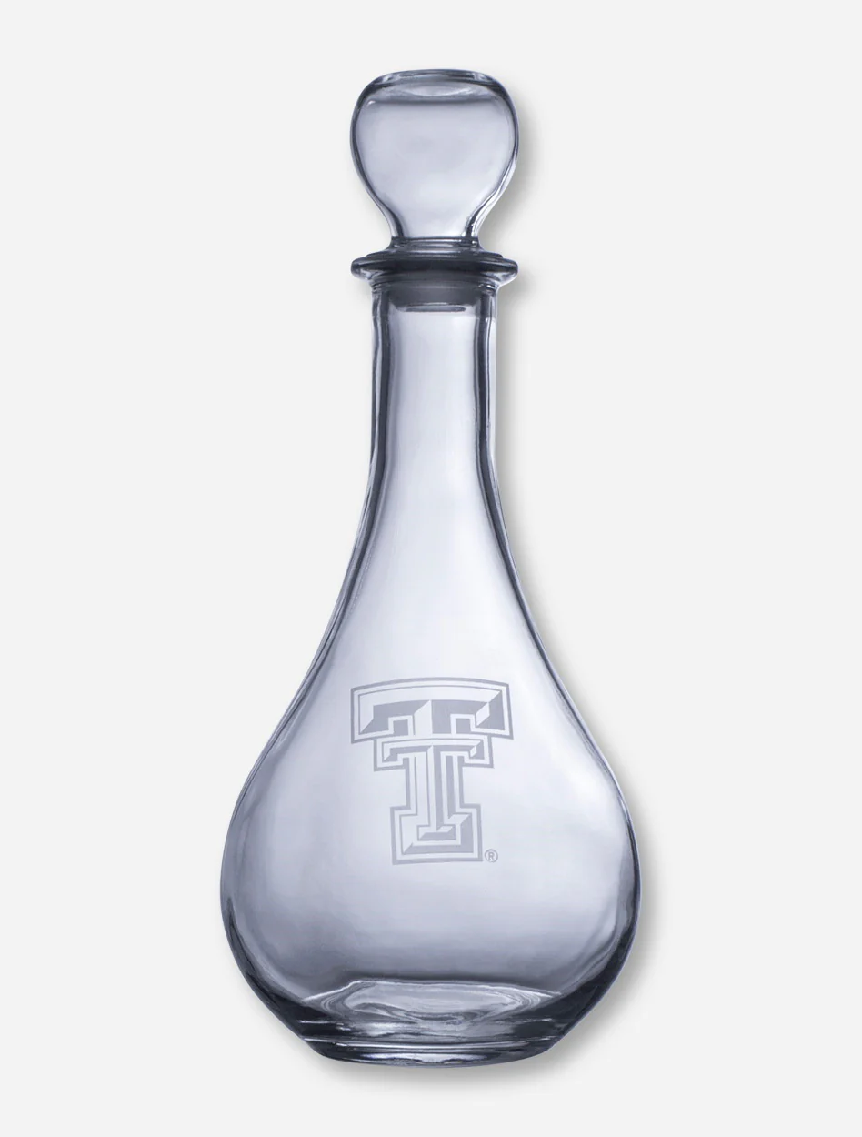 Texas Tech Red Raiders Etched Double T Decanter