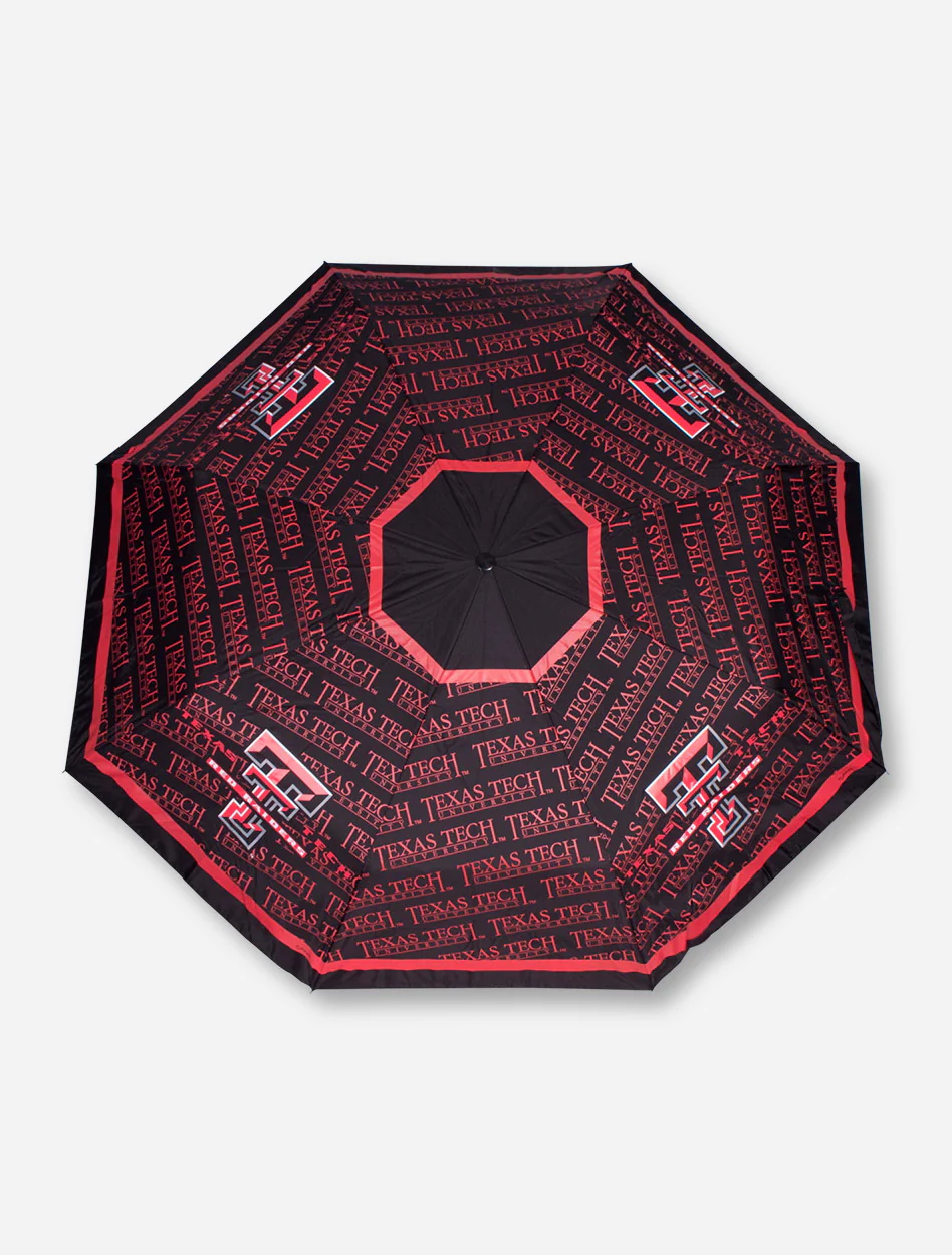 Texas Tech Red Raiders Folding Wrap Up Umbrella - Image 2