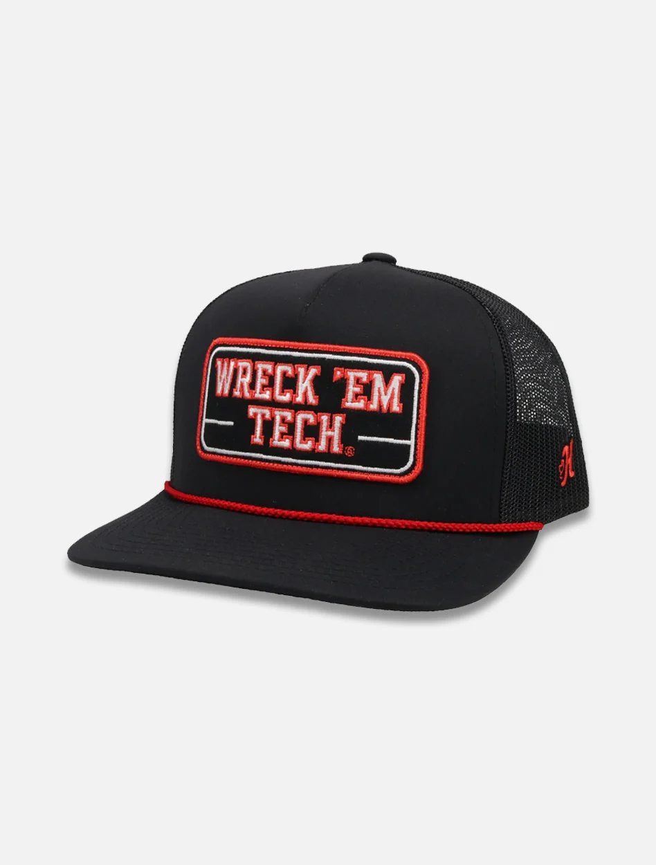 Texas Tech Red Raiders Hooey Hat with Wreck'em Tech Patch Snapback Cap