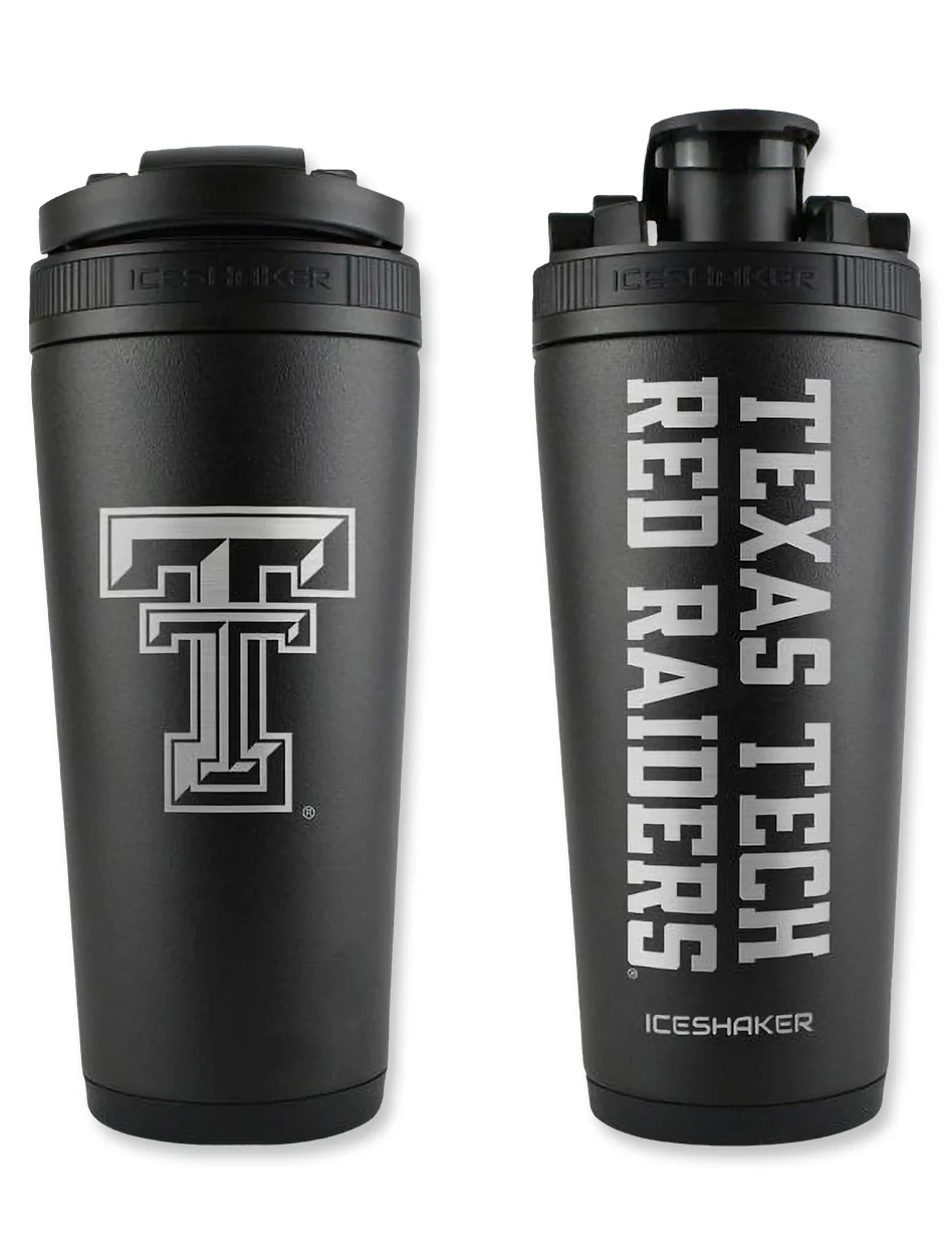 Texas Tech Red Raiders "Ice Shaker" 26 oz Stainless Steel Water Bottle - Image 3