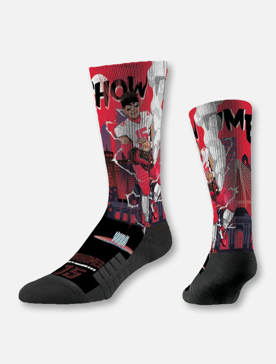 Texas Tech Red Raiders Kansas City Chiefs Patrick Mahomes "Blaster" Socks