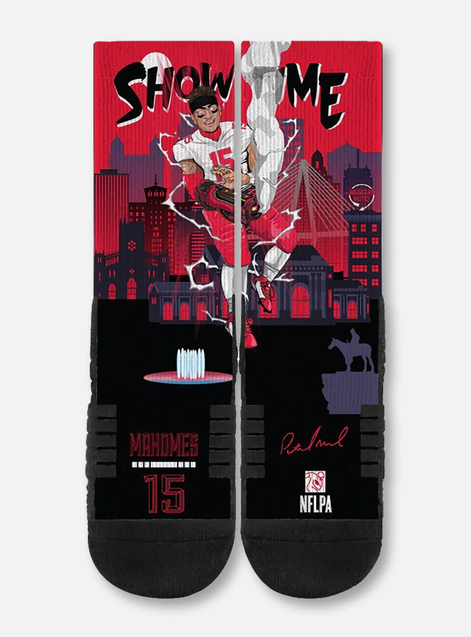 Texas Tech Red Raiders Kansas City Chiefs Patrick Mahomes "Blaster" Socks - Image 2