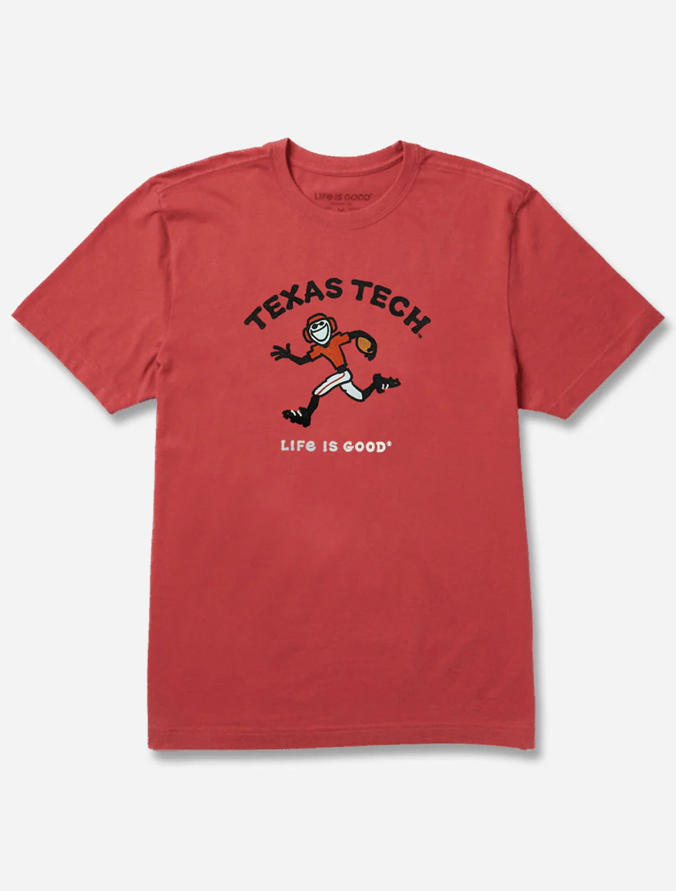 Texas Tech Red Raiders Life is Good "Football Touchdown" T-Shirt