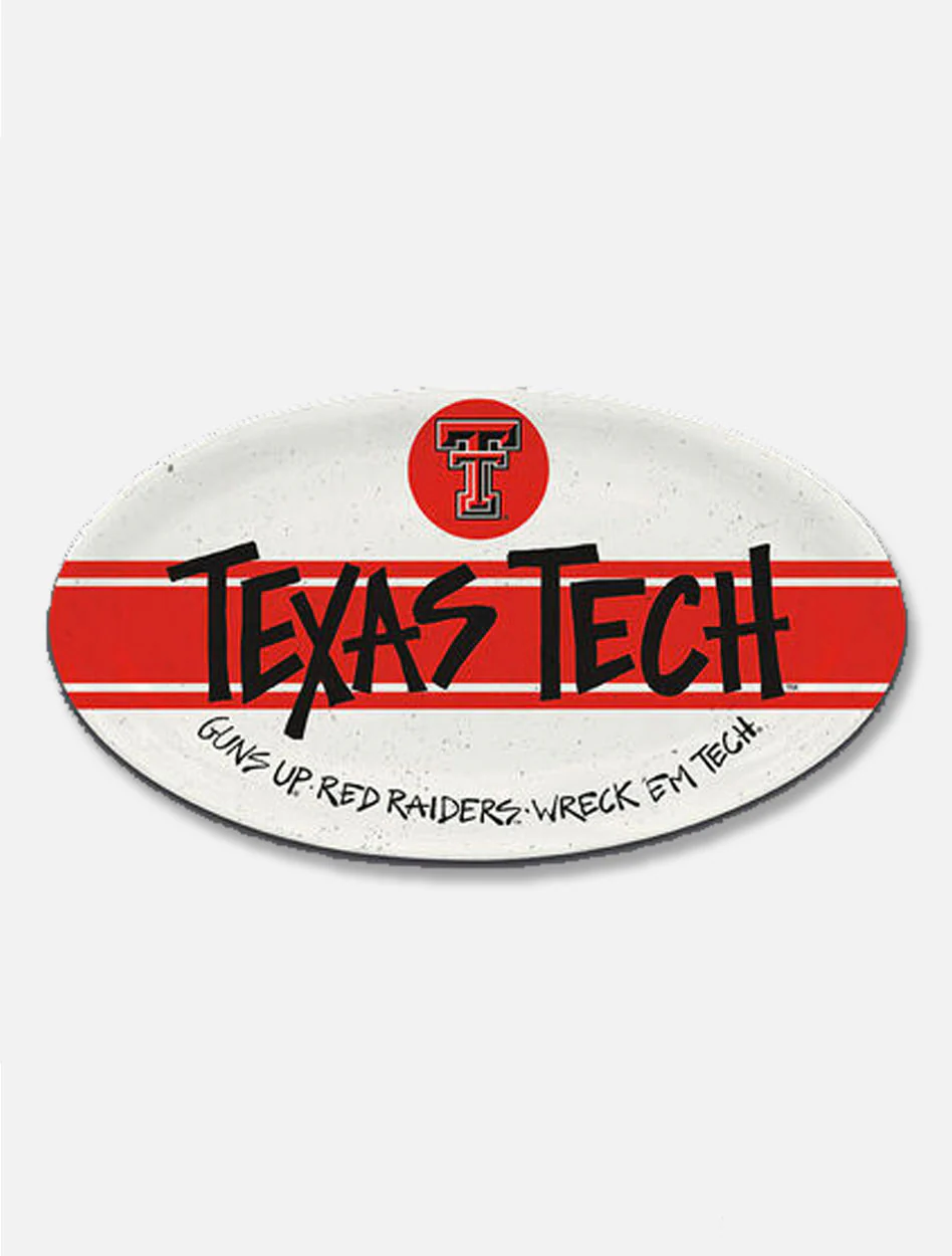 Texas Tech Red Raiders Melamine Oval Serving Tray