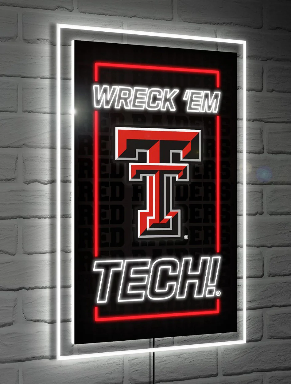 Texas Tech Red Raiders "NeoLite" LED Wall Sign