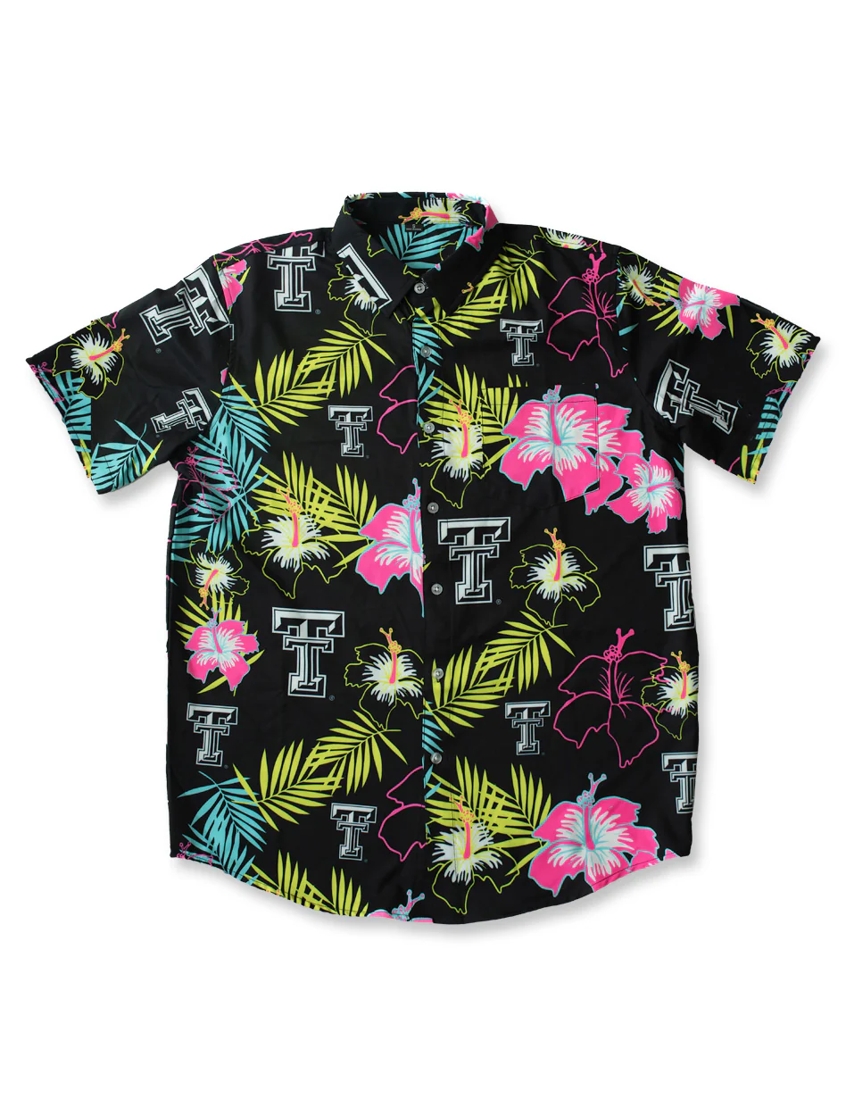 Texas Tech Red Raiders "Neon Floral" Dress Shirt