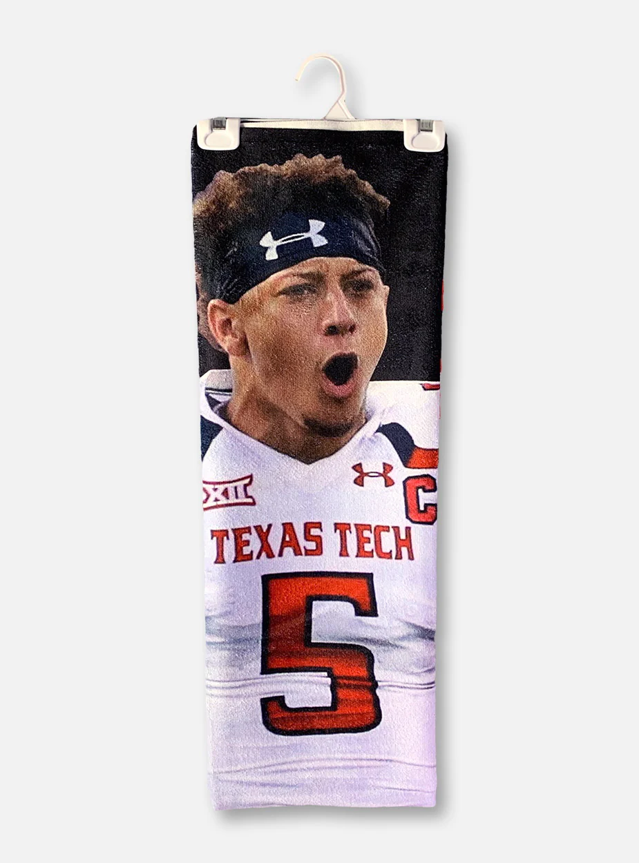 Texas Tech Red Raiders Patrick Mahomes II Spectra Beach Towel - Image 2