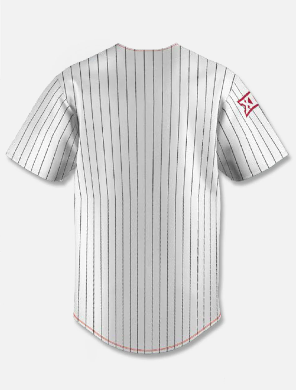 Texas Tech Red Raiders Pinstripe Baseball Replica Jersey - Image 2