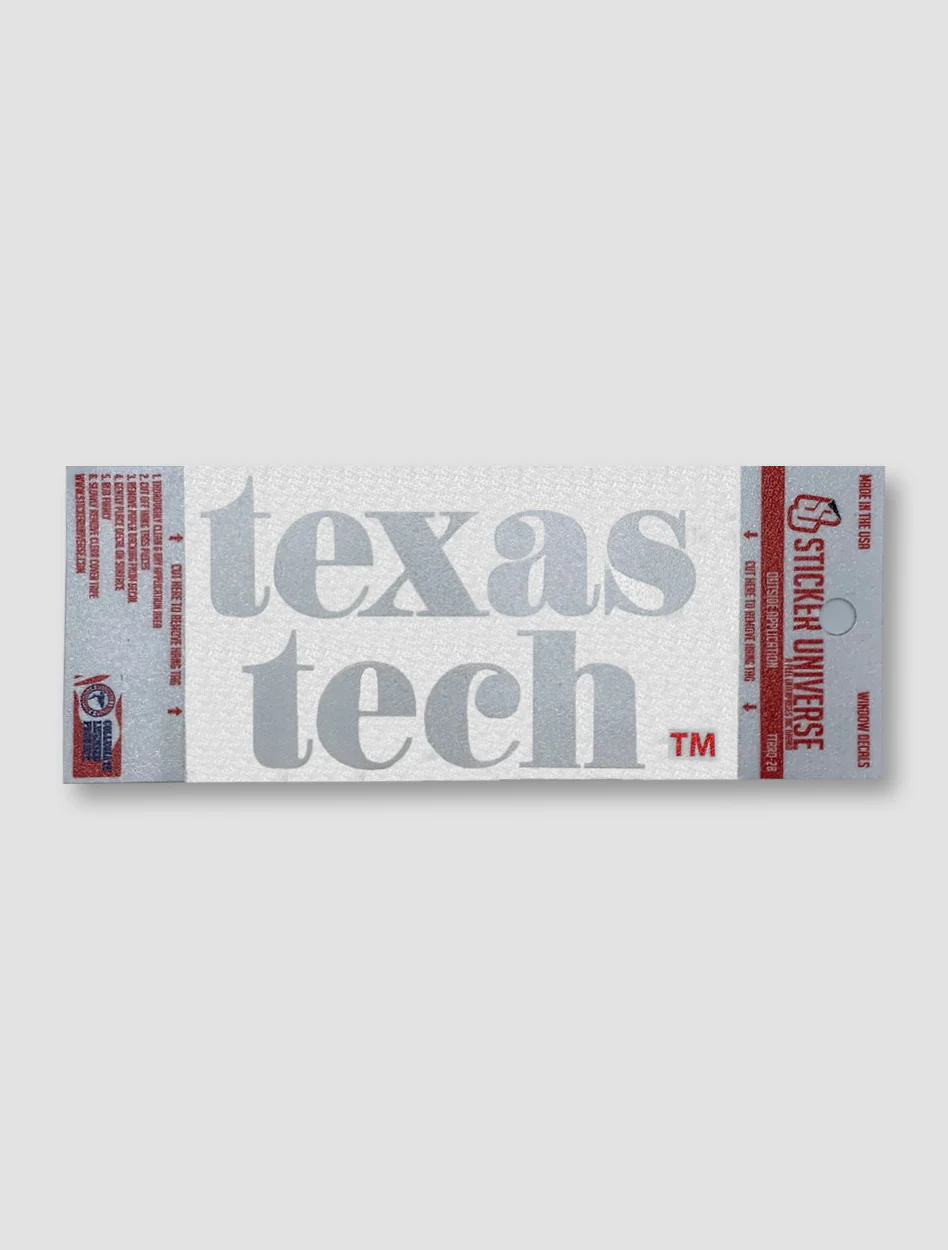 Texas Tech Red Raiders Pristine Window Decal - Image 3