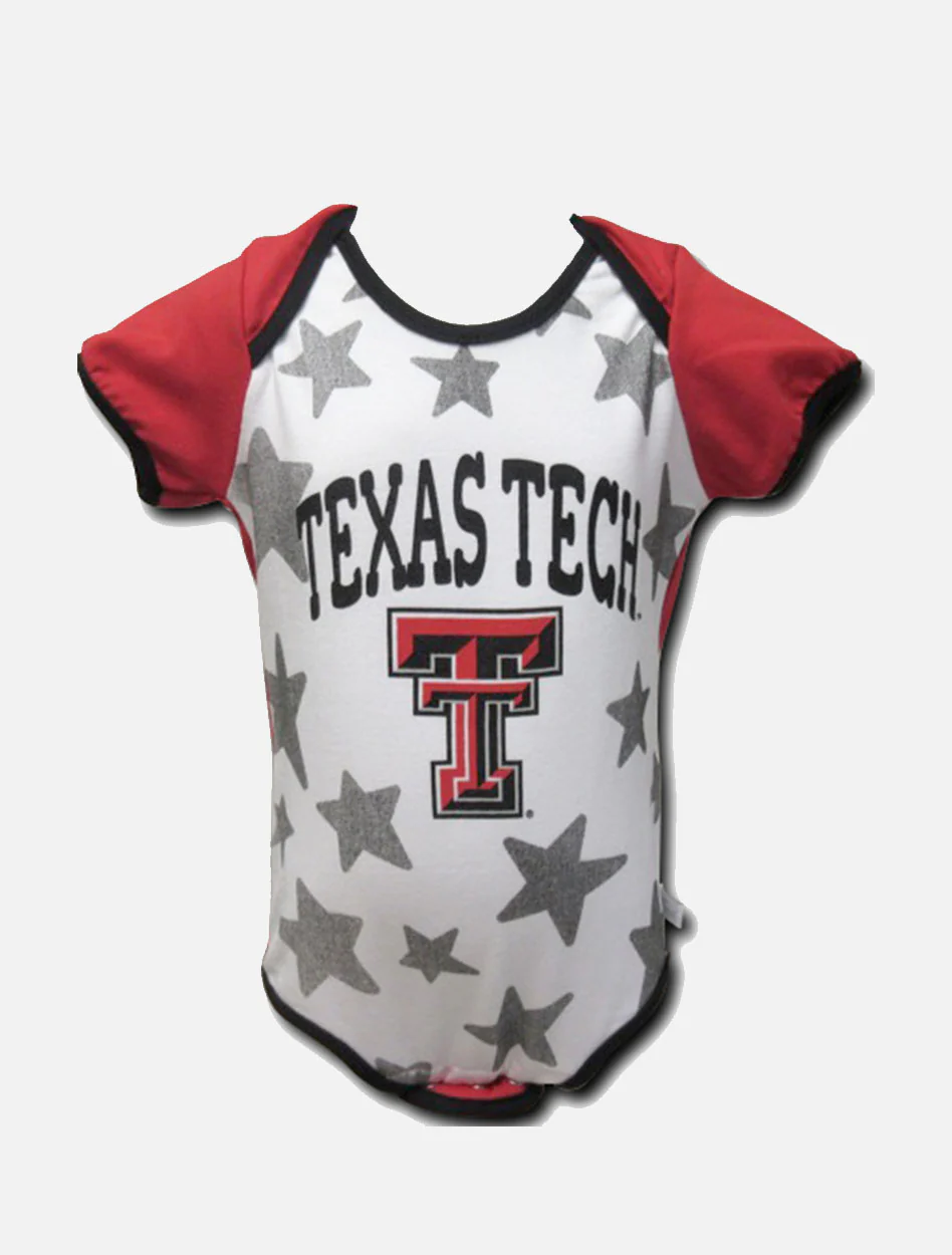 **Texas Tech Red Raiders Raglan Star INFANT Onesie