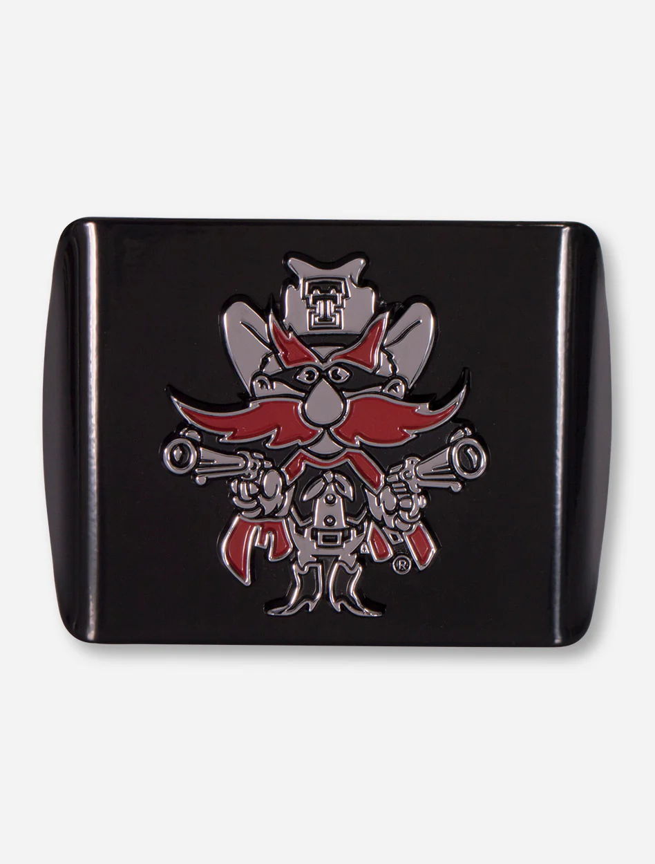 Texas Tech Red Raiders Raider Red Black Hitch Cover - Image 3