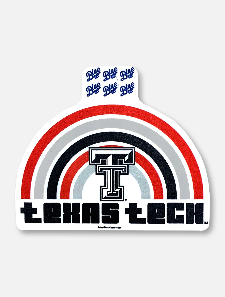 Texas Tech Red Raiders "Retro Rainbow" Decal