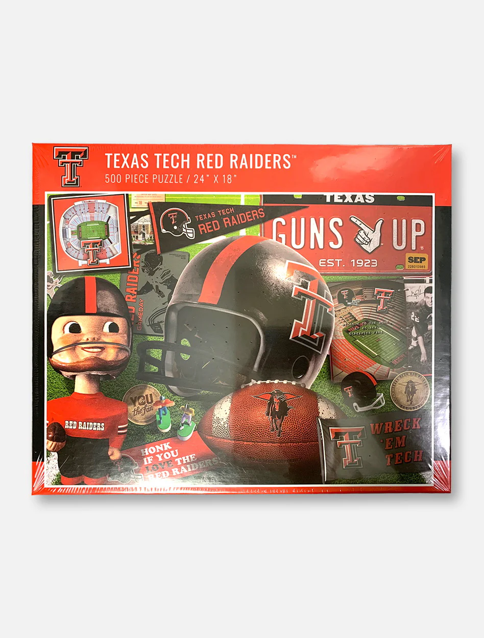 Texas Tech Red Raiders Retro Series 500-Piece Jigsaw Puzzle