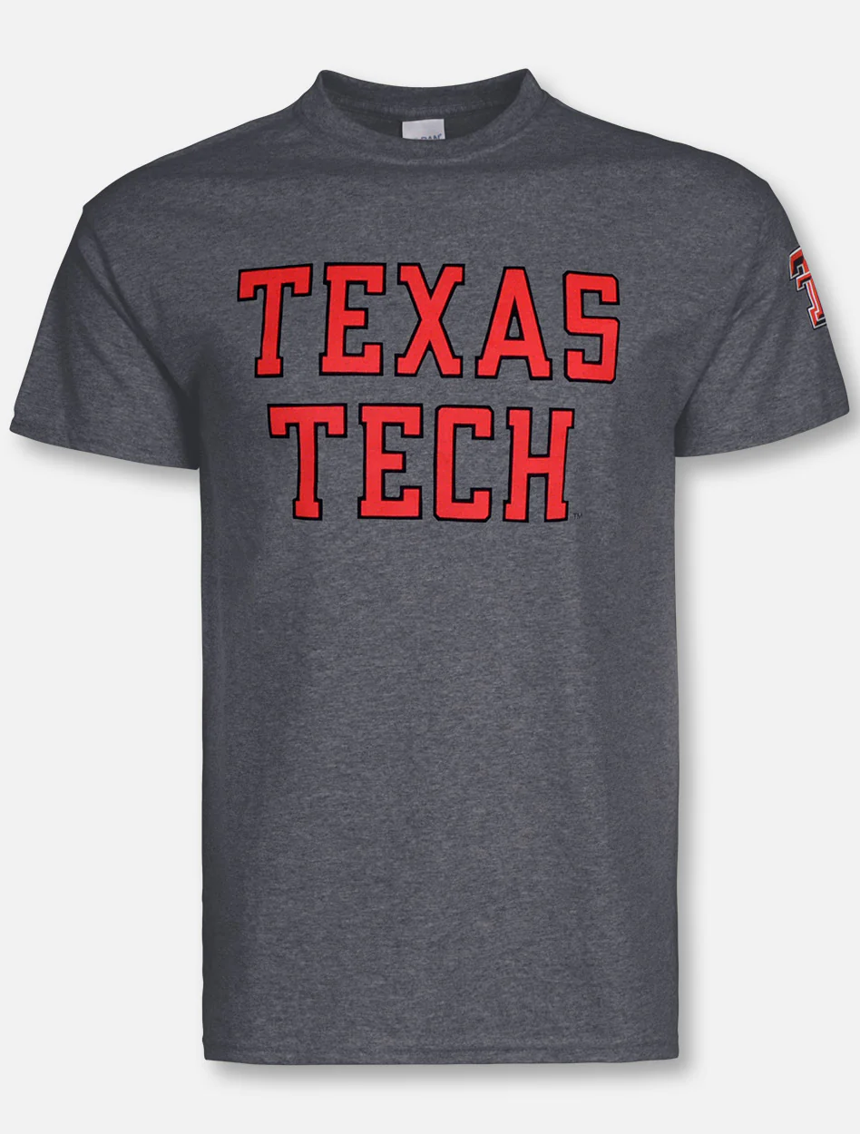 Texas Tech "Football Font Rugged" T-Shirt - Image 7