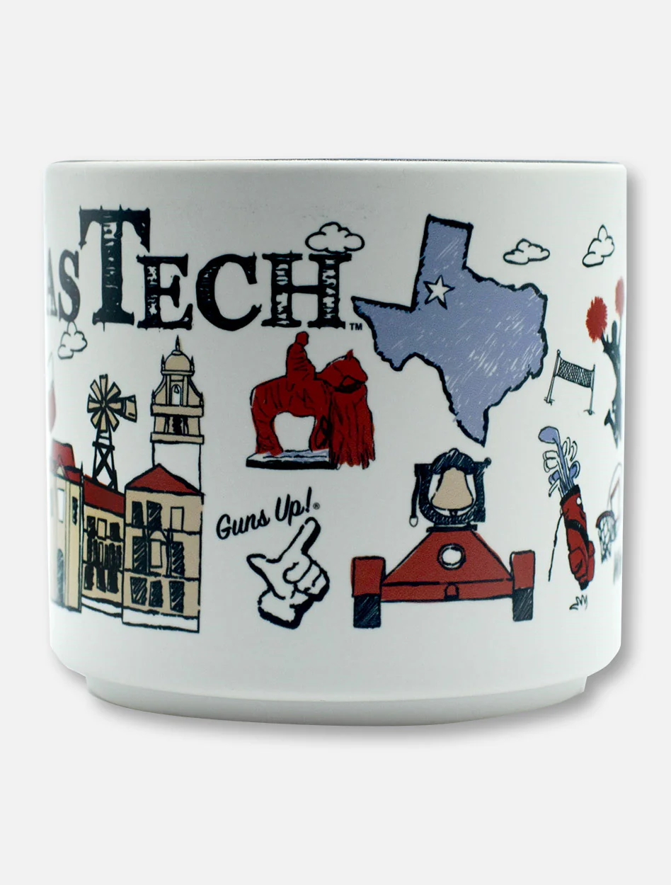 Texas Tech Red Raiders Scribbled Multi-Logo Coffee Mug - Image 3