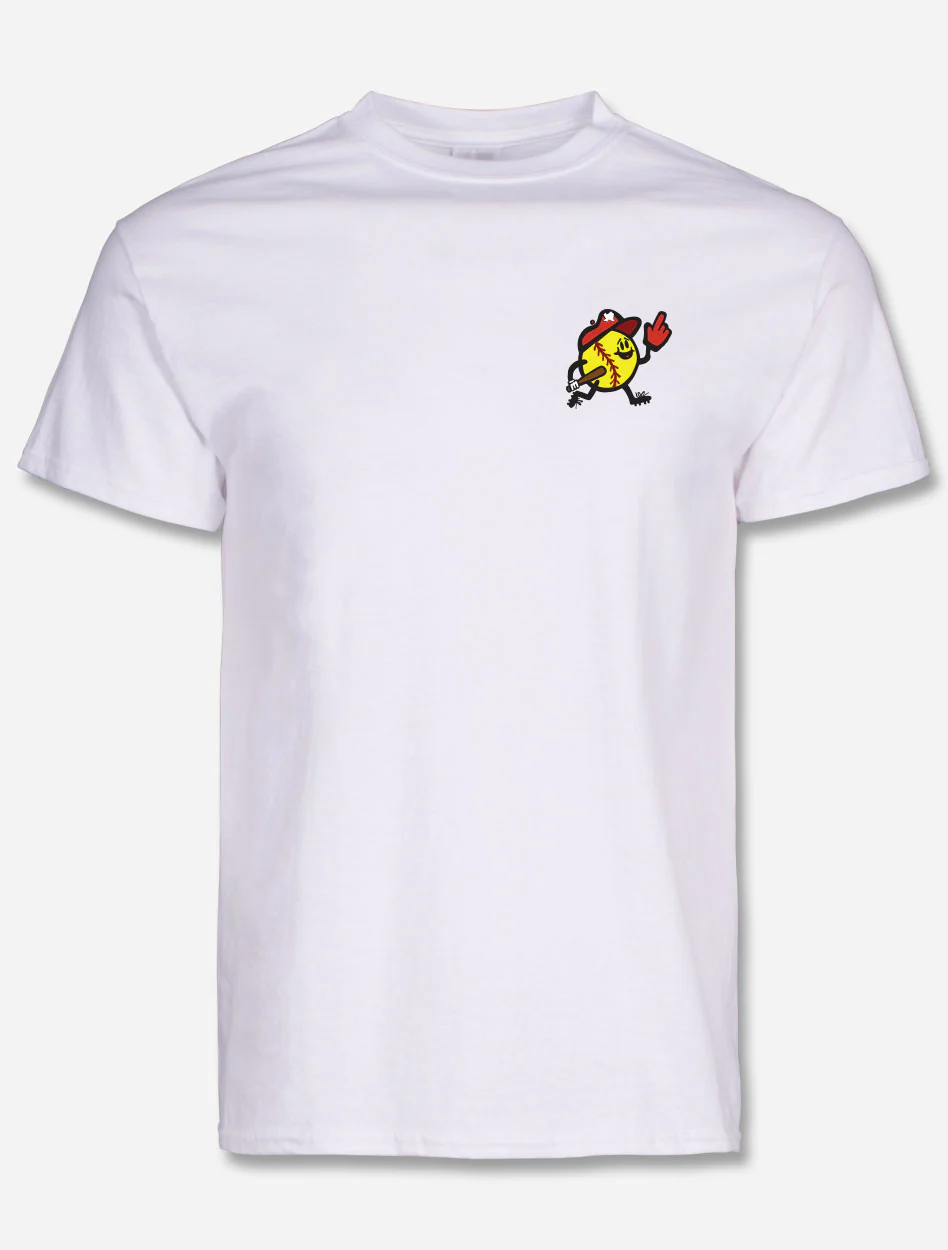 Texas Tech Red Raiders "Softball Toon Sports" White T-Shirt - Image 2
