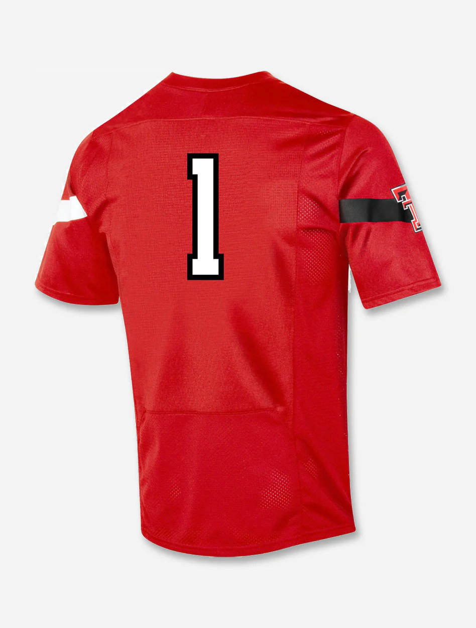 Texas Tech Red Raiders Under Armour "Sideline 2021 #1" Football Jersey - Image 6