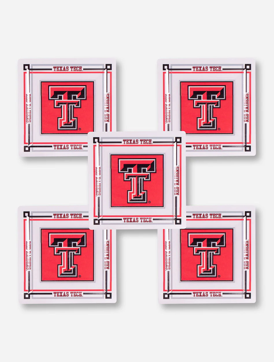 Texas Tech Red Raiders White Plastic Luncheon Plates