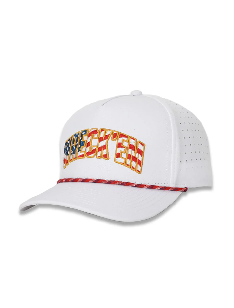Texas Tech Red Raiders "Wreck'Em Flag" White Snapback Cap