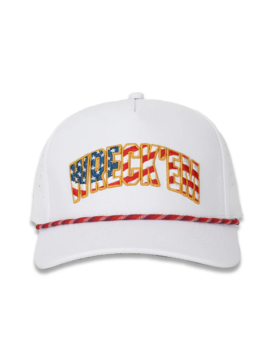 Texas Tech Red Raiders "Wreck'Em Flag" White Snapback Cap - Image 2