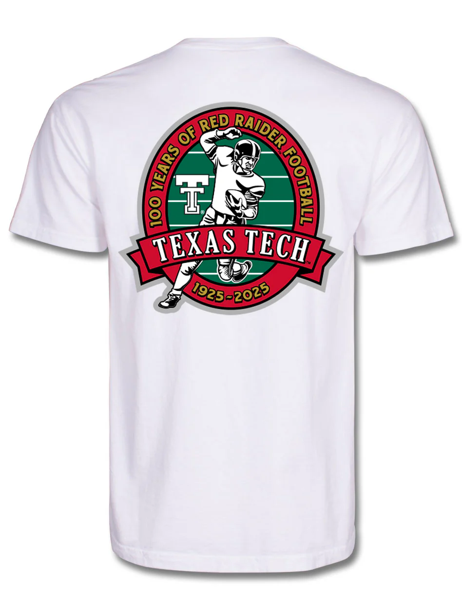 Texas Tech "Retro 100 Years Player" Pocketed Short Sleeve T-Shirt - Image 3