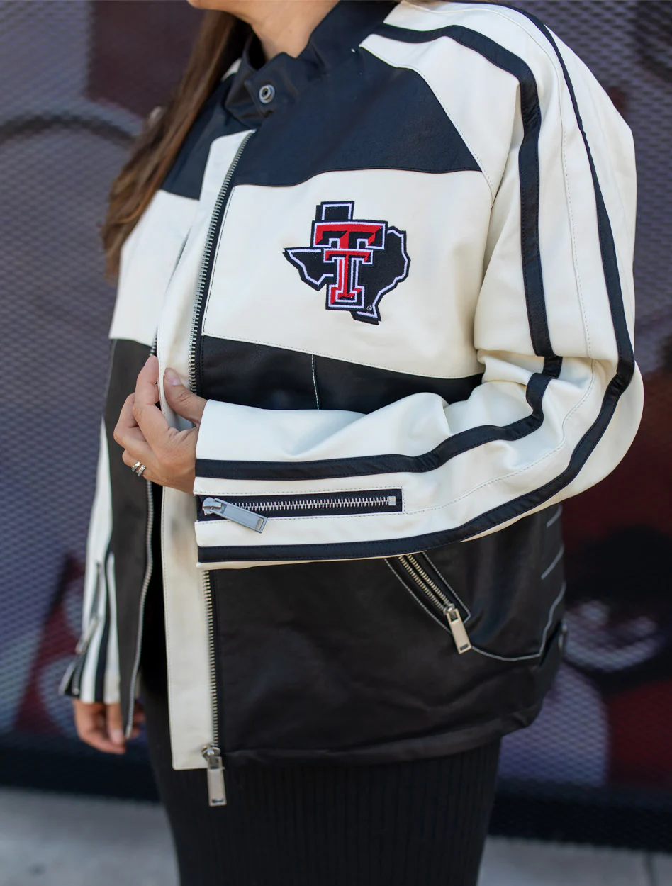 Texas Tech Rivalry Runway "Blazing Trail" Moto Jacket - Image 2