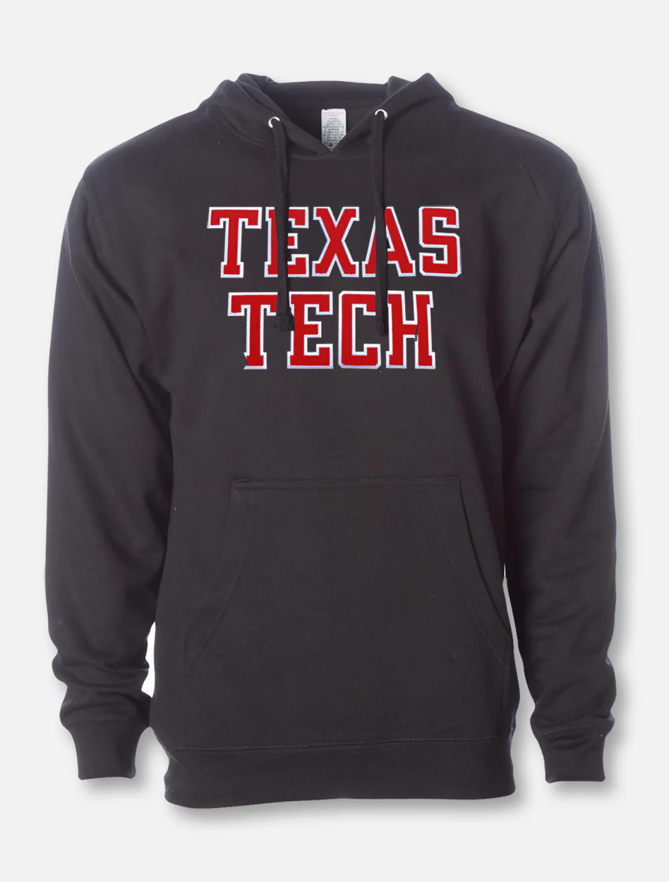 Texas Tech "Rugged Football" Font Twill Hood