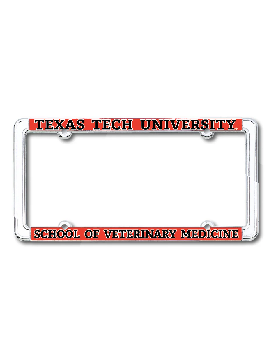 Texas Tech School of Veterinary Medicine License Plate Frame