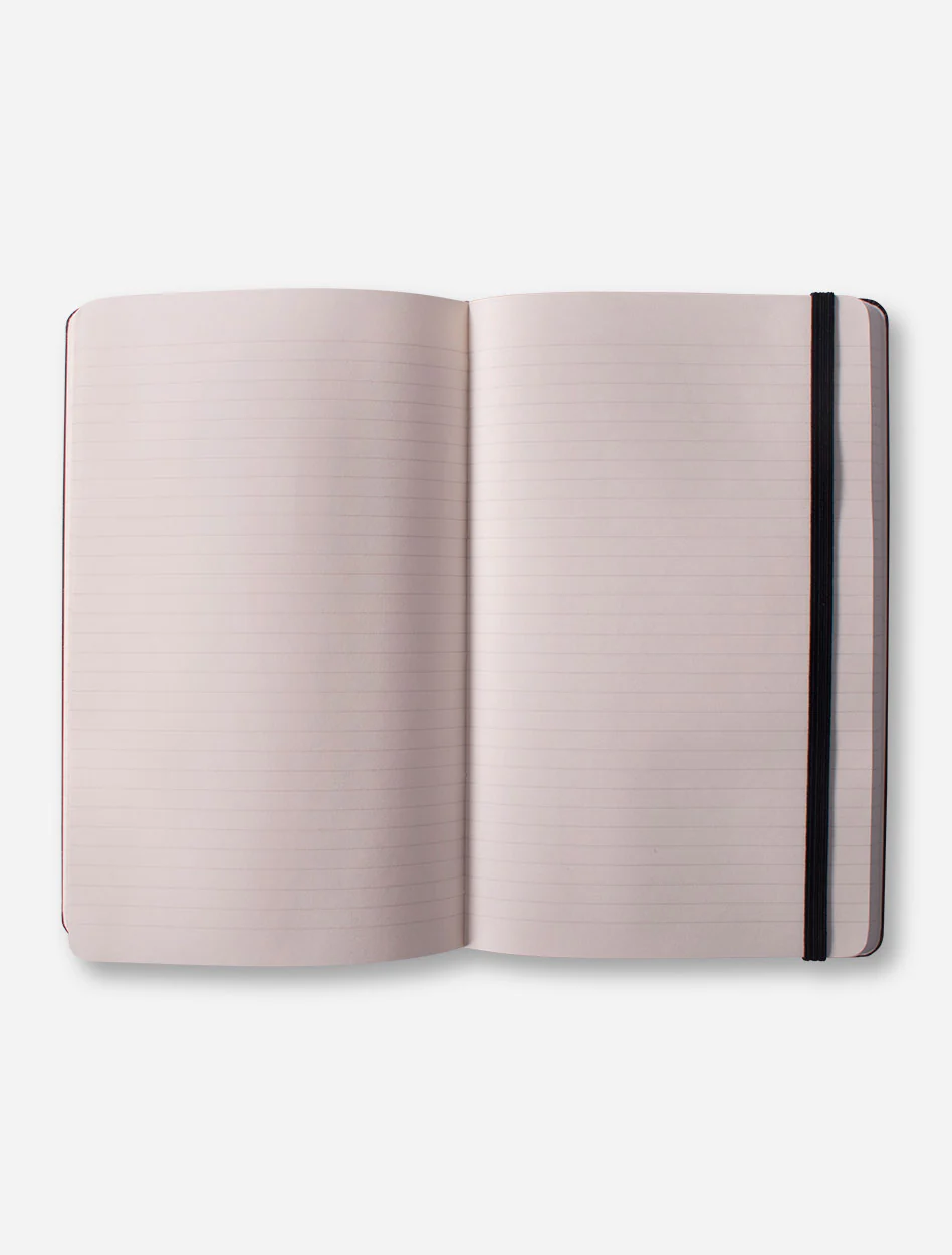 Texas Tech Silver Double T Black Moleskine Ruled Notebook - Image 2