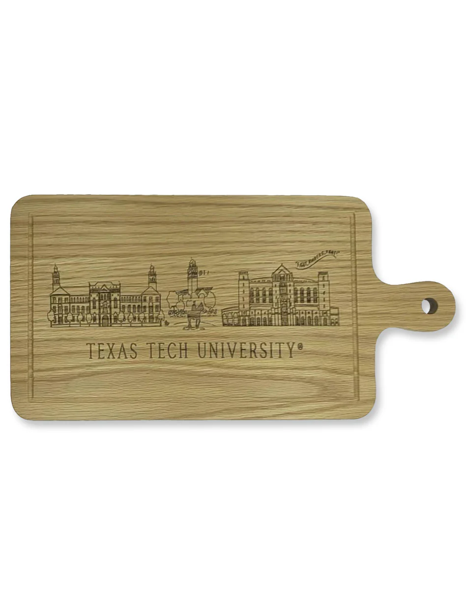 Texas Tech "Skyline" Charcuterie Board