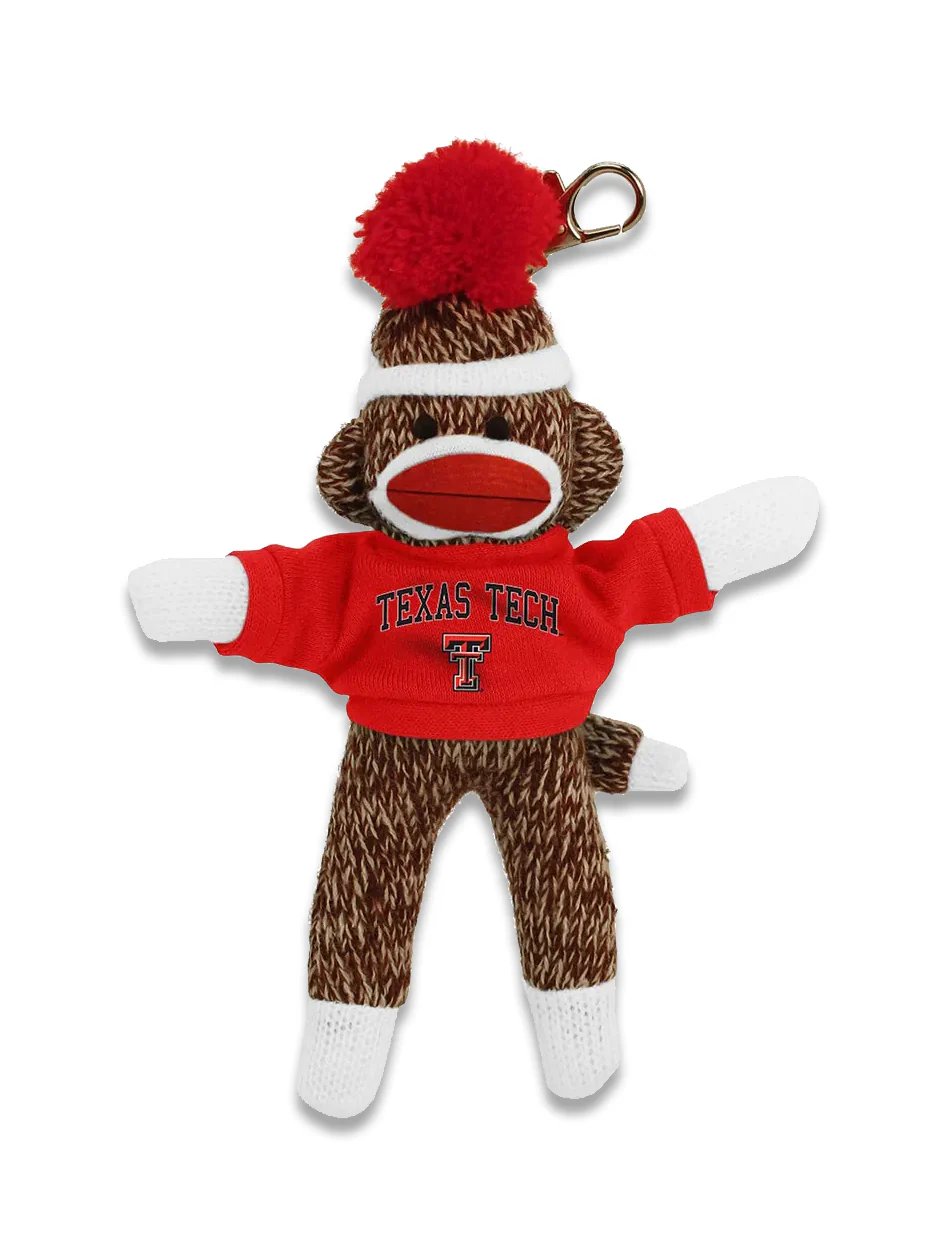 Texas Tech Sock Monkey Keychain