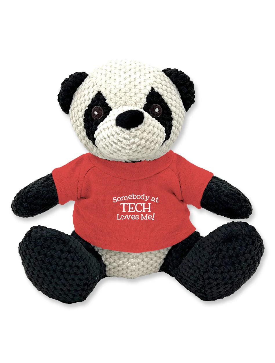 Texas Tech "Someone at Tech Loves Me" Friendly Bunch Panda Plush Toy
